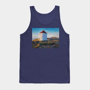 Traditional Windmill in Greece Tank Top